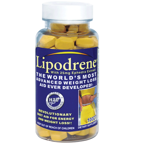 Hi-Tech Pharmaceuticals Lipodrene w/25mg Ephedra Extract 100 Tabs