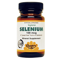 Country Life Selenium (Yeast Free) 100mcg 90 Tabs 90 Tabs