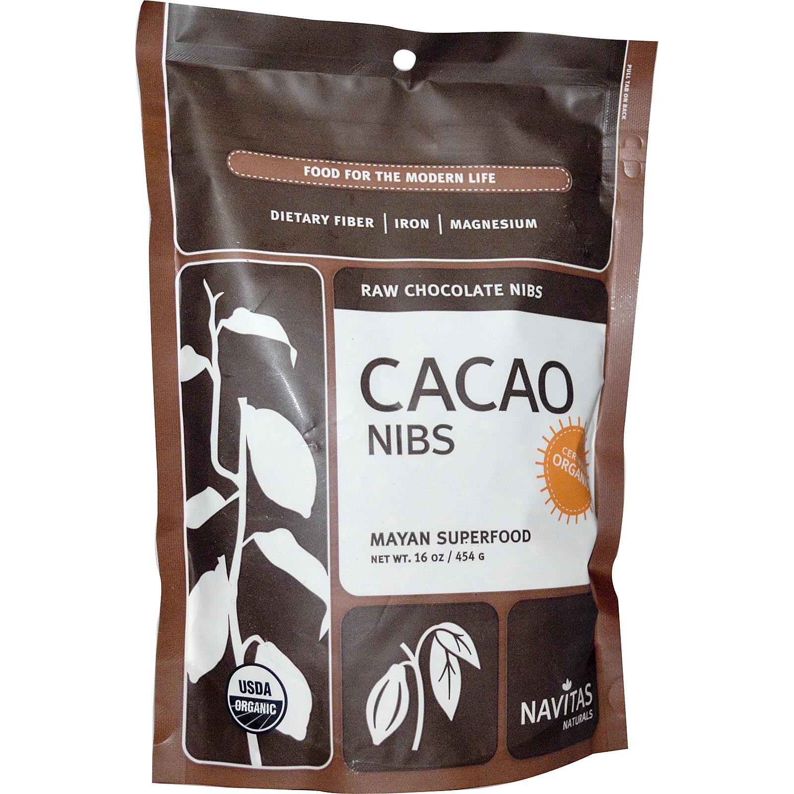 Navitas Naturals Raw Cacao Nibs (Certified Organic) 16 Oz!
