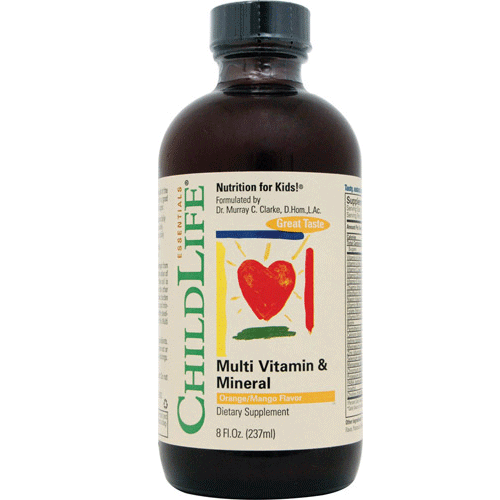 ChildLife Multi Vitamin and Mineral Natural Orange Mango 8 Fl Oz