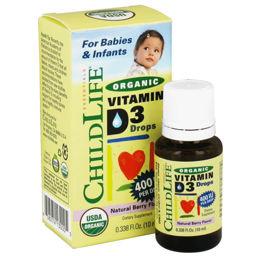 ChildLife Organic Vitamin D3 Drops Natural Berry 10ml