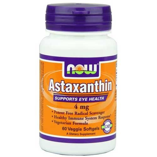 Now Foods Astaxanthin 4 Mg 60 Vegetable Softgels