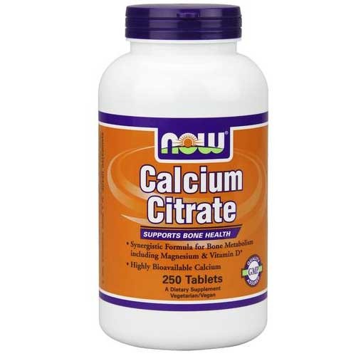 Now Foods Calcium Citrate w/Magnesium & Vitamin D 250 Tabs